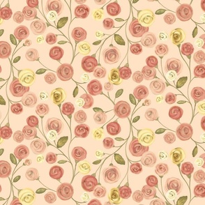 French Roses - Pink (Medium)