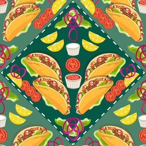 (L) Tacky Tacos Savory Mexican Treat-18"