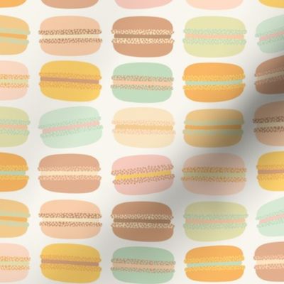 Vintage Macarons Retro Pastels by Pippa Shaw