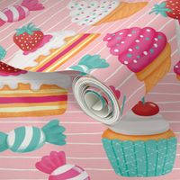 Sweet and sweetest - cake, cupcake,icecream and candy medium scale WB24