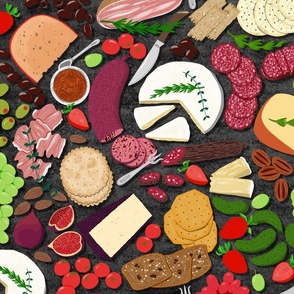 Charcuterie Board of  Gourmet Treats