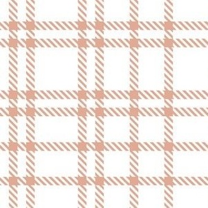 medium tartan plaid / rose (white)