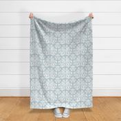 (jumbo scale) Ikat - coastal blue - coastal - LAD24