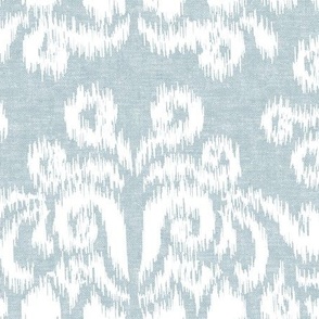 (jumbo scale) Ikat - coastal blue - coastal - LAD24