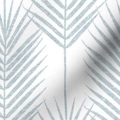 (jumbo scale) Palm Fronds - Palm Leaf - coastal blue/white - LAD24