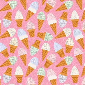 Gelato party - Pastel pink - Medium scale