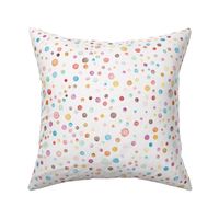 scrumptious cupcake coordinate small - delicious watercolor sweet drops - colorful dots fabric and wallpaper