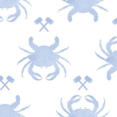 Maryland Blue Crab Fabric, Wallpaper and Home Decor