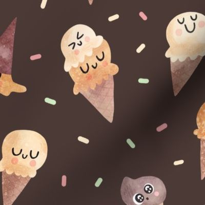 (L) Cute and Sweet Ice Cream Cones