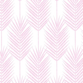 (Jumbo Scale) Palm Fronds - Palm Leaf -pink/white - LAD24