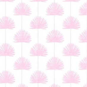 Fan Palm - Coastal Leaves - pink/white - LAD24