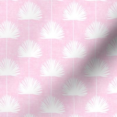 Fan Palm - Coastal Leaves - pink - LAD24