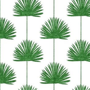 (jumbo scale) Fan Palm - Coastal Leaves - green/white - LAD24
