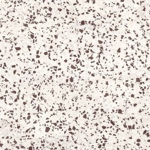 Terrazzo Stracciatella | Terrazzo in dark chocolate and cream, marble chips, quartz, polished stone, Italian ice cream, chocolate chips, bathroom and kitchen decor, mid-century minimalism, classic modern mosaic terrazzo print.