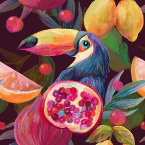 Toucans and Fruit