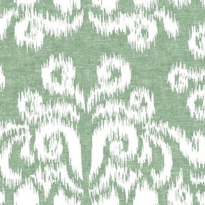 (jumbo scale) Ikat - sage - coastal - LAD24