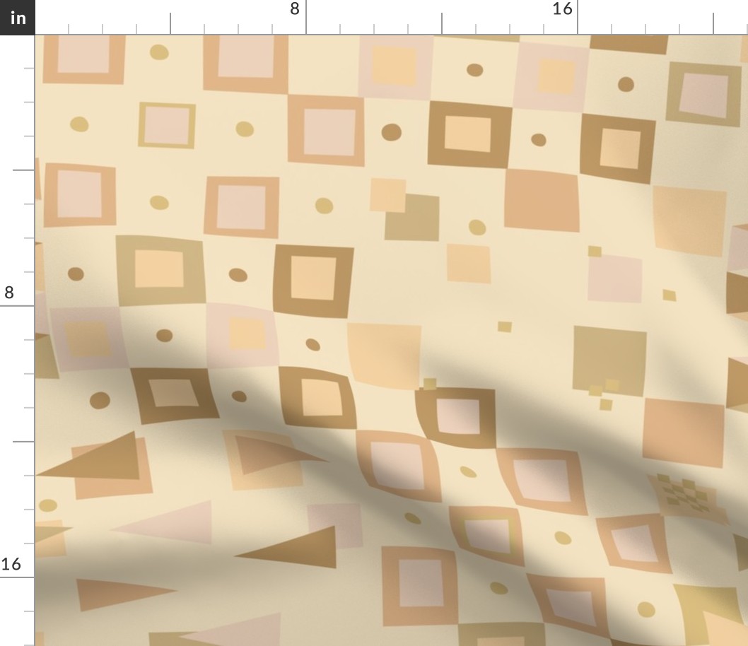 Geometric Tonal Abstract Pattern