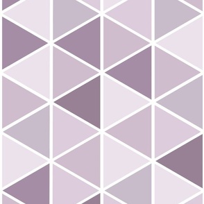 Medium Geometric Triangles, Lilac Tones