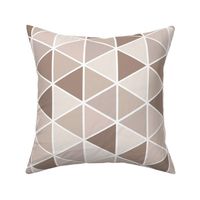 Medium Geometric Triangles, Warm Neutral Tones