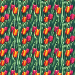 Tulip Floral Field