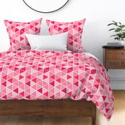 Medium Geometric Triangles, Hot Pink Tones