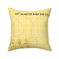 Fat Quarter Baby Bib--yellow