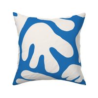 Large - abstract blue and white jumbo shapes for wallpaper