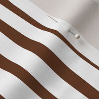 Curving White Stripes on Chocolate Brown