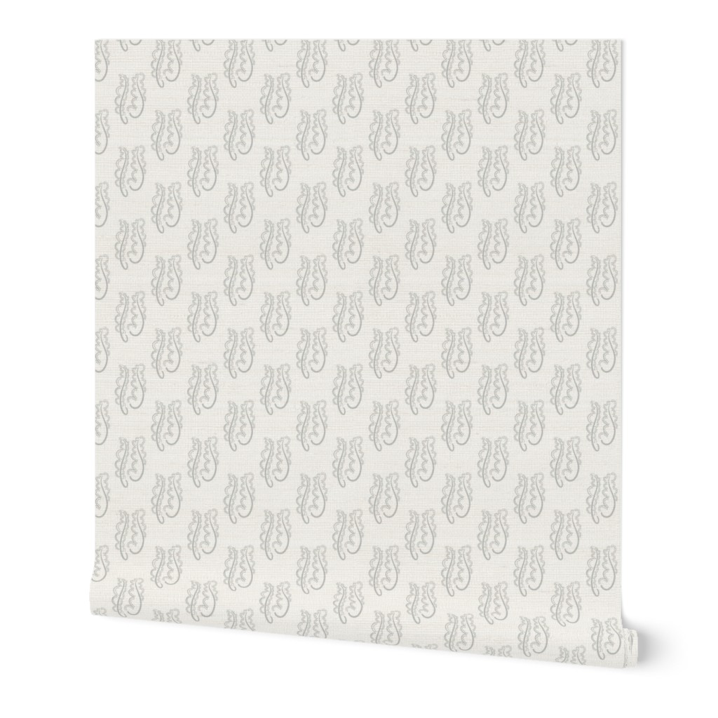 Polka Dot Feathers - Gray White Extra Small