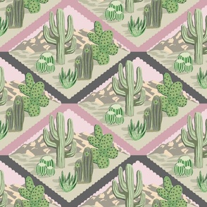 Southwest Succulents and Desert - Small - Pink Sand Palette