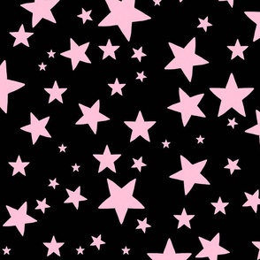 Simple stars, icy pink