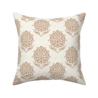 Tali Block Print Sienna Ivory