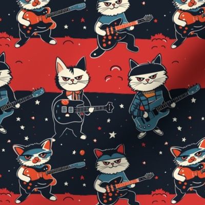 (M) Rock n' Roll Cats | Radical Red and Beeshin' Black