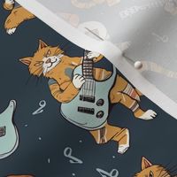 (M) Cats Rockin' Electric Guitars