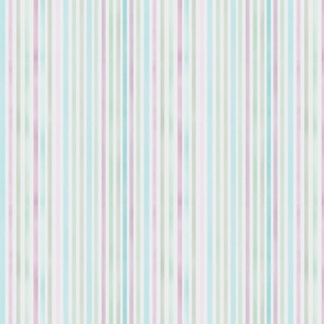 Pastel Watercolor Circus Stripes | Green, Pink, Turquoise, Purple
