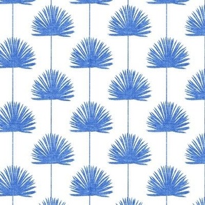 Fan Palm - Coastal Leaves - blue/white - LAD24