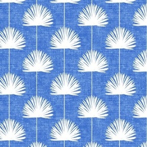 Fan Palm - Coastal Leaves - blue - LAD24