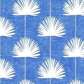(jumbo scale) Fan Palm - Coastal Leaves - blue - LAD24