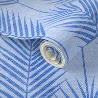 (jumbo scale) Palm Fronds - Palm Leaf - blue/blue - LAD24