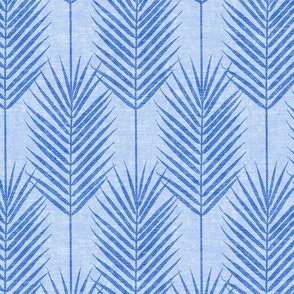 (jumbo scale) Palm Fronds - Palm Leaf - blue/blue - LAD24