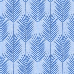 Palm Fronds - Palm Leaf - blue/blue - LAD24