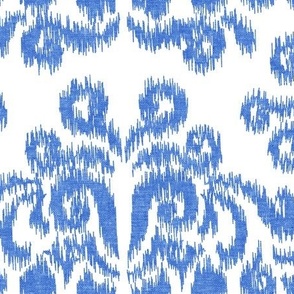 (jumbo scale) Ikat - blue - coastal - LAD24