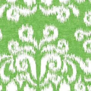 (jumbo scale) Ikat - green - coastal - LAD24