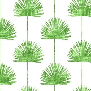 (jumbo scale) Fan Palm - Coastal Leaves - bright green/white - LAD24