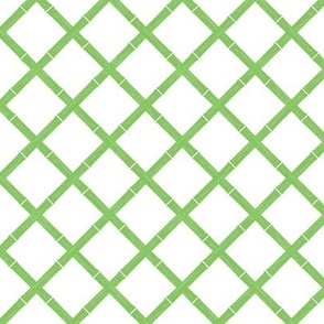 (small scale) Bamboo Lattice - lime green - LAD24