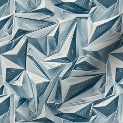 Icy Crystal Fractals: Geometric Iceberg Illusion