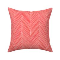 watercolor chevron coral orange