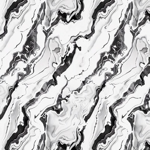 Monochrome Marble Waves