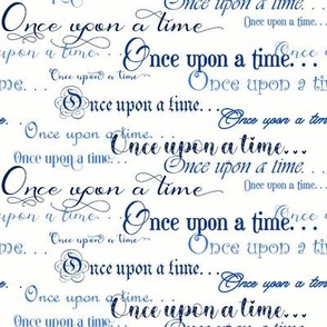 Once Upon a Time Script Blues on White