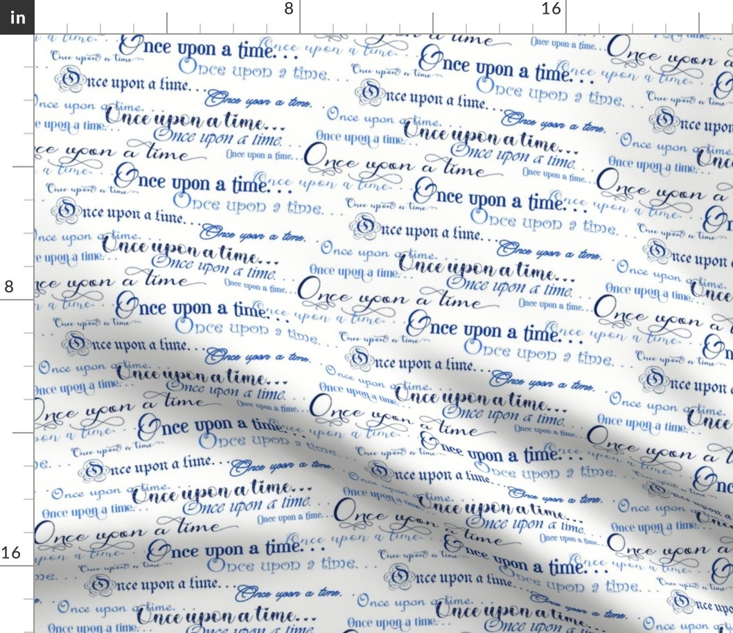 Once Upon a Time Script Blues on White
